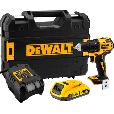 Купити Дриль-шурупокрут акумуляторний безщітковий DeWALT DCD708D1T. Офіційний магазин Dewalt Україна. Фірмовий інструмент та обладнання DeWALT, STANLEY, BLACK+DECKER, BOSTITCH