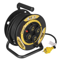 Купити Подовжувач на котушці Stanley 20 м, 4 розетки, IP44 STANLEY SXCR-111. Офіційний магазин Dewalt Україна. Фірмовий інструмент та обладнання DeWALT, STANLEY, BLACK+DECKER, BOSTITCH