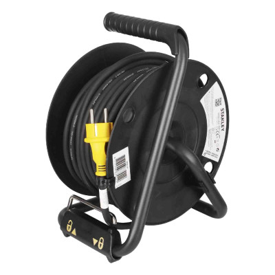 Купити Подовжувач на котушці Stanley 20 м, 4 розетки, IP44 STANLEY SXCR-111. Офіційний магазин Dewalt Україна. Фірмовий інструмент та обладнання DeWALT, STANLEY, BLACK+DECKER, BOSTITCH