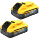 Купити Акумуляторна батарея PowerStack DeWALT DCBP518H2. Офіційний магазин Dewalt Україна. Фірмовий інструмент та обладнання DeWALT, STANLEY, BLACK+DECKER, BOSTITCH