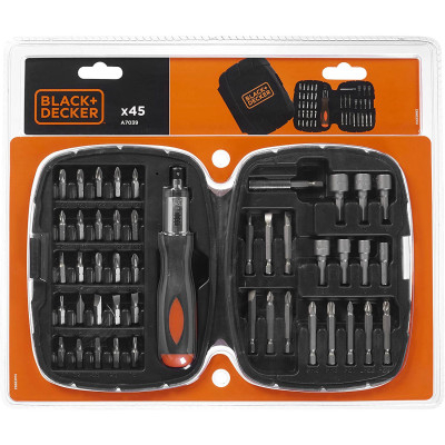 Купить Набор бит BLACK+DECKER A7039. Официальный магазин Dewalt Украина. Фирменный инструмент и оборудовние DeWALT, STANLEY, BLACK+DECKER, BOSTITCH
