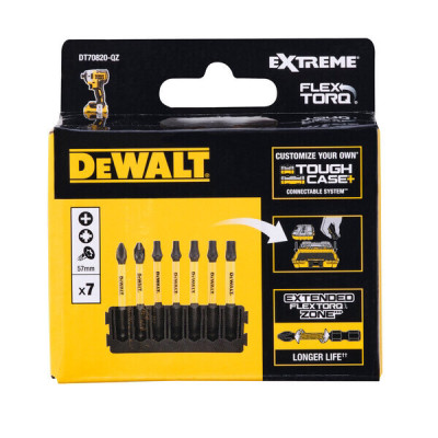 Купить Кассета з битами FlexTorq DeWALT DT70820. Официальный магазин Dewalt Украина. Фирменный инструмент и оборудовние DeWALT, STANLEY, BLACK+DECKER, BOSTITCH