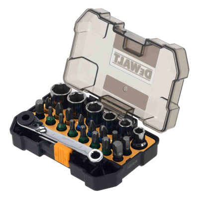 Купити Набір біт і головок DeWALT DT70906. Офіційний магазин Dewalt Україна. Фірмовий інструмент та обладнання DeWALT, STANLEY, BLACK+DECKER, BOSTITCH