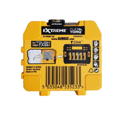 Купить Набор бит DeWALT DT70556T. Официальный магазин Dewalt Украина. Фирменный инструмент и оборудовние DeWALT, STANLEY, BLACK+DECKER, BOSTITCH