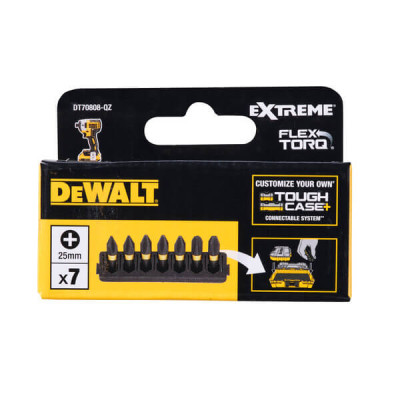 Купити Касета з бітами FlexTorq DeWALT DT70808. Офіційний магазин Dewalt Україна. Фірмовий інструмент та обладнання DeWALT, STANLEY, BLACK+DECKER, BOSTITCH