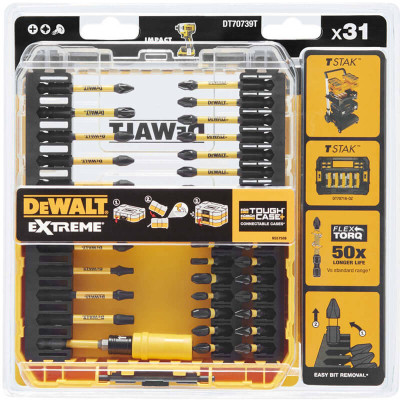 Купить Набор бит DeWALT DT70739T. Официальный магазин Dewalt Украина. Фирменный инструмент и оборудовние DeWALT, STANLEY, BLACK+DECKER, BOSTITCH