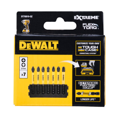 Купити Касета з бітами FlexTorq DeWALT DT70819. Офіційний магазин Dewalt Україна. Фірмовий інструмент та обладнання DeWALT, STANLEY, BLACK+DECKER, BOSTITCH