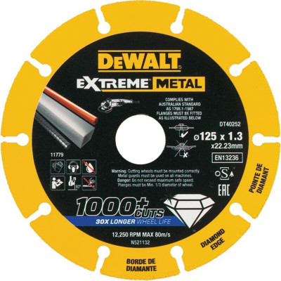Купити Диск алмазний DeWALT DT40252. Офіційний магазин Dewalt Україна. Фірмовий інструмент та обладнання DeWALT, STANLEY, BLACK+DECKER, BOSTITCH