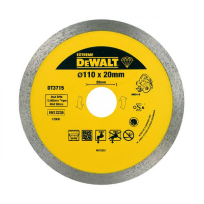 Купити Диск алмазний DeWALT DT3715. Офіційний магазин Dewalt Україна. Фірмовий інструмент та обладнання DeWALT, STANLEY, BLACK+DECKER, BOSTITCH