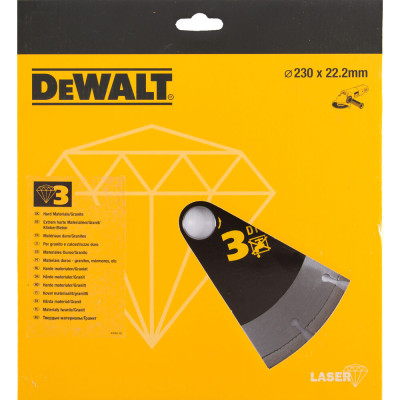 Купити Диск алмазний DeWALT DT3763. Офіційний магазин Dewalt Україна. Фірмовий інструмент та обладнання DeWALT, STANLEY, BLACK+DECKER, BOSTITCH