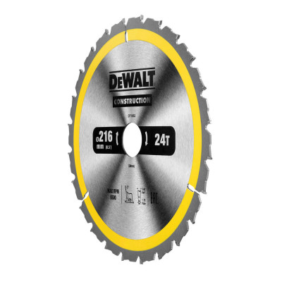 Купити Диск пиляльний CONSTRUCTION DeWALT DT1952. Офіційний магазин Dewalt Україна. Фірмовий інструмент та обладнання DeWALT, STANLEY, BLACK+DECKER, BOSTITCH