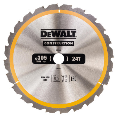Купить Диск пильный СONSTRUCTION DeWALT DT1958. Официальный магазин Dewalt Украина. Фирменный инструмент и оборудовние DeWALT, STANLEY, BLACK+DECKER, BOSTITCH