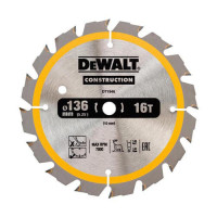 Купити Диск пиляльний СONSTRUCTION DeWALT DT1946. Офіційний магазин Dewalt Україна. Фірмовий інструмент та обладнання DeWALT, STANLEY, BLACK+DECKER, BOSTITCH