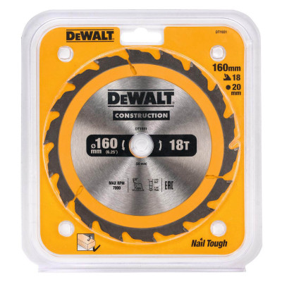 Купить Диск пильный СONSTRUCTION DeWALT DT1931. Официальный магазин Dewalt Украина. Фирменный инструмент и оборудовние DeWALT, STANLEY, BLACK+DECKER, BOSTITCH