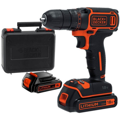 Купити Дриль-шуруповерт акумуляторний BLACK+DECKER BDCDC18KB. Офіційний магазин Dewalt Україна. Фірмовий інструмент та обладнання DeWALT, STANLEY, BLACK+DECKER, BOSTITCH
