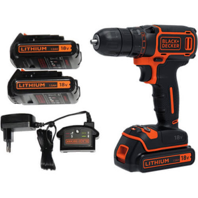 Купити Дриль-шуруповерт акумуляторний BLACK+DECKER BDCDC18B. Офіційний магазин Dewalt Україна. Фірмовий інструмент та обладнання DeWALT, STANLEY, BLACK+DECKER, BOSTITCH