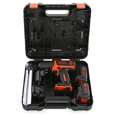 Купить Дрель-шуруповерт аккумуляторная BLACK+DECKER BDCDD12KB. Официальный магазин Dewalt Украина. Фирменный инструмент и оборудовние DeWALT, STANLEY, BLACK+DECKER, BOSTITCH