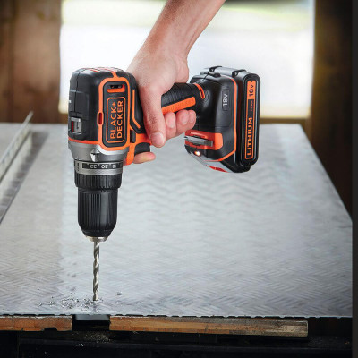 Купити Дриль-шуруповерт акумуляторний безщітковий BLACK+DECKER BL186N. Офіційний магазин Dewalt Україна. Фірмовий інструмент та обладнання DeWALT, STANLEY, BLACK+DECKER, BOSTITCH