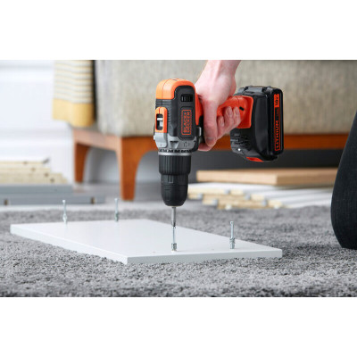 Купить Дрель-шуруповерт ударная аккумуляторная BLACK+DECKER BCD003C1. Официальный магазин Dewalt Украина. Фирменный инструмент и оборудовние DeWALT, STANLEY, BLACK+DECKER, BOSTITCH