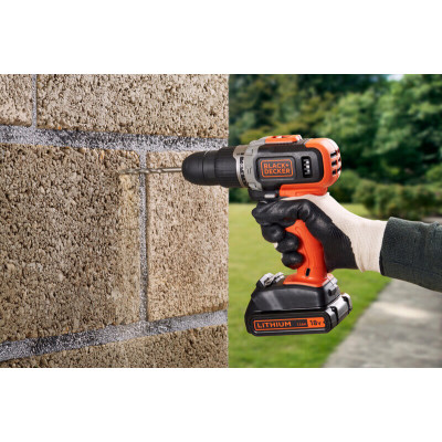 Купить Дрель-шуруповерт ударная аккумуляторная BLACK+DECKER BCD003C1. Официальный магазин Dewalt Украина. Фирменный инструмент и оборудовние DeWALT, STANLEY, BLACK+DECKER, BOSTITCH
