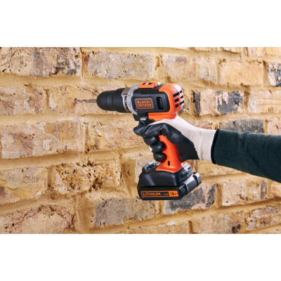 Купить Дрель-шуруповерт ударная аккумуляторная BLACK+DECKER BCD003C1. Официальный магазин Dewalt Украина. Фирменный инструмент и оборудовние DeWALT, STANLEY, BLACK+DECKER, BOSTITCH