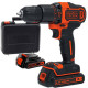 Купить Дрель-шуруповерт аккумуляторная ударная BLACK+DECKER BDCHD18KB. Официальный магазин Dewalt Украина. Фирменный инструмент и оборудовние DeWALT, STANLEY, BLACK+DECKER, BOSTITCH
