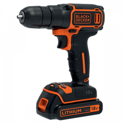 Купити Дриль-шуруповерт акумуляторний BLACK+DECKER BDCD18. Офіційний магазин Dewalt Україна. Фірмовий інструмент та обладнання DeWALT, STANLEY, BLACK+DECKER, BOSTITCH