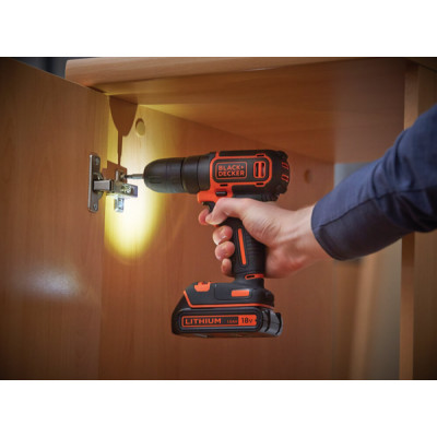 Купити Дриль-шуруповерт акумуляторний BLACK+DECKER BDCD18. Офіційний магазин Dewalt Україна. Фірмовий інструмент та обладнання DeWALT, STANLEY, BLACK+DECKER, BOSTITCH