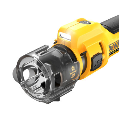 Купити Фрезер акумуляторний для вирізання гіпсокартону DeWALT DCE555N. Офіційний магазин Dewalt Україна. Фірмовий інструмент та обладнання DeWALT, STANLEY, BLACK+DECKER, BOSTITCH