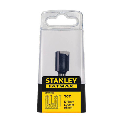 Купити Фреза по дереву пазова пряма діаметром 16 мм STANLEY STA80302. Офіційний магазин Dewalt Україна. Фірмовий інструмент та обладнання DeWALT, STANLEY, BLACK+DECKER, BOSTITCH