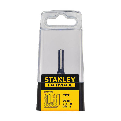 Купить Фреза по дереву пазовая прямая диаметром 6 мм STANLEY STA80300. Официальный магазин Dewalt Украина. Фирменный инструмент и оборудовние DeWALT, STANLEY, BLACK+DECKER, BOSTITCH