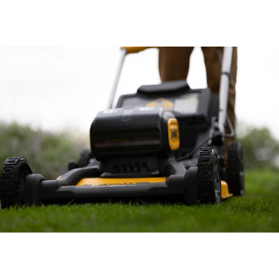Купить Газонокосилка аккумуляторная самоходная бесщёточная DeWALT DCMWSP156W2. Официальный магазин Dewalt Украина. Фирменный инструмент и оборудовние DeWALT, STANLEY, BLACK+DECKER, BOSTITCH