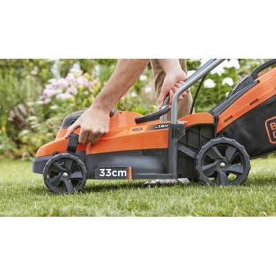 Купити Газонокосарка акумуляторна BLACK+DECKER BCMW3318L2. Офіційний магазин Dewalt Україна. Фірмовий інструмент та обладнання DeWALT, STANLEY, BLACK+DECKER, BOSTITCH