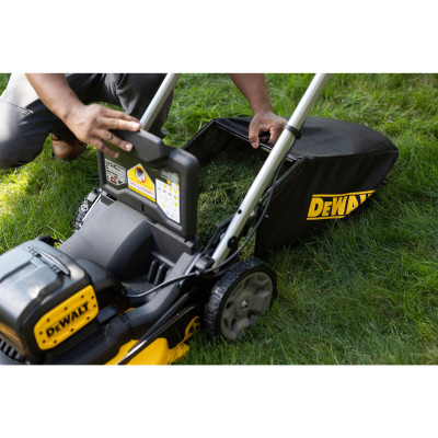 Купить Газонокосилка аккумуляторная бесщёточная DeWALT DCMWP134N. Официальный магазин Dewalt Украина. Фирменный инструмент и оборудовние DeWALT, STANLEY, BLACK+DECKER, BOSTITCH