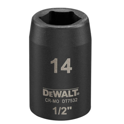 Купити Головка торцева ударна коротка IMPACT DeWALT DT7532. Офіційний магазин Dewalt Україна. Фірмовий інструмент та обладнання DeWALT, STANLEY, BLACK+DECKER, BOSTITCH