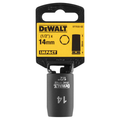 Купити Головка торцева ударна коротка IMPACT DeWALT DT7532. Офіційний магазин Dewalt Україна. Фірмовий інструмент та обладнання DeWALT, STANLEY, BLACK+DECKER, BOSTITCH