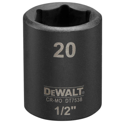 Купить Головка торцевая ударная короткая IMPACT DeWALT DT7538. Официальный магазин Dewalt Украина. Фирменный инструмент и оборудовние DeWALT, STANLEY, BLACK+DECKER, BOSTITCH