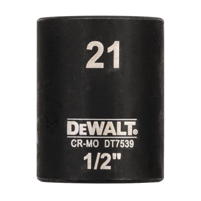 Купить Головка торцевая ударная короткая IMPACT DeWALT DT7539. Официальный магазин Dewalt Украина. Фирменный инструмент и оборудовние DeWALT, STANLEY, BLACK+DECKER, BOSTITCH
