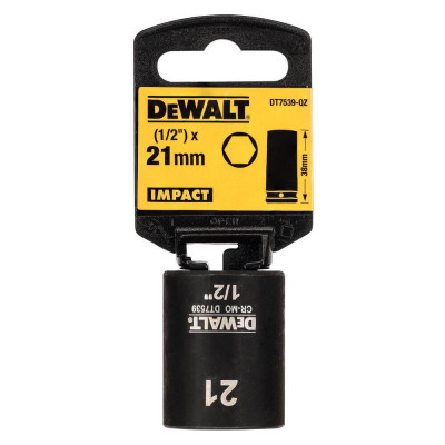 Купить Головка торцевая ударная короткая IMPACT DeWALT DT7539. Официальный магазин Dewalt Украина. Фирменный инструмент и оборудовние DeWALT, STANLEY, BLACK+DECKER, BOSTITCH