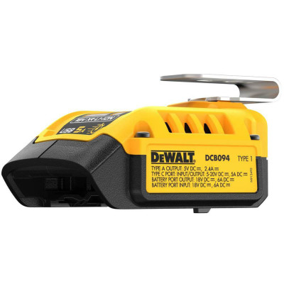Купить USB адаптер DeWALT DCB094K. Официальный магазин Dewalt Украина. Фирменный инструмент и оборудовние DeWALT, STANLEY, BLACK+DECKER, BOSTITCH