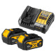 Купити Зарядний пристрій DeWALT DCB1104M2. Офіційний магазин Dewalt Україна. Фірмовий інструмент та обладнання DeWALT, STANLEY, BLACK+DECKER, BOSTITCH