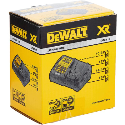 Купити Зарядний пристрій DeWALT DCB115_N450536. Офіційний магазин Dewalt Україна. Фірмовий інструмент та обладнання DeWALT, STANLEY, BLACK+DECKER, BOSTITCH