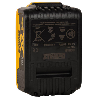 Купити Набір акумуляторних батарей DeWALT DCB184P2. Офіційний магазин Dewalt Україна. Фірмовий інструмент та обладнання DeWALT, STANLEY, BLACK+DECKER, BOSTITCH