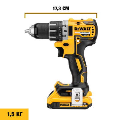 Купити Дриль-шурупокрут акумуляторний безщітковий DeWALT DCD791NT. Офіційний магазин Dewalt Україна. Фірмовий інструмент та обладнання DeWALT, STANLEY, BLACK+DECKER, BOSTITCH
