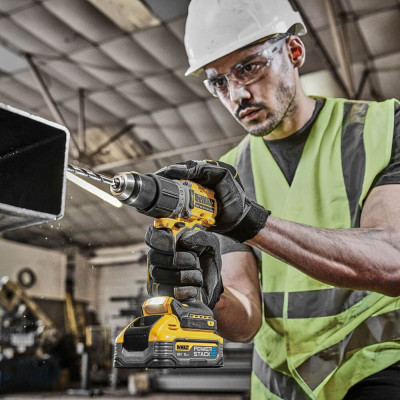 Купити Дриль-шурупокрут акумуляторний безщітковий ударний DeWALT DCD805H2T. Офіційний магазин Dewalt Україна. Фірмовий інструмент та обладнання DeWALT, STANLEY, BLACK+DECKER, BOSTITCH