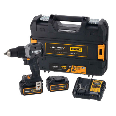 Купить Дрель-шуруповёрт ударная McLaren F1 TEAM LIMITED EDITION DeWALT DCD85MP2T. Официальный магазин Dewalt Украина. Фирменный инструмент и оборудовние DeWALT, STANLEY, BLACK+DECKER, BOSTITCH