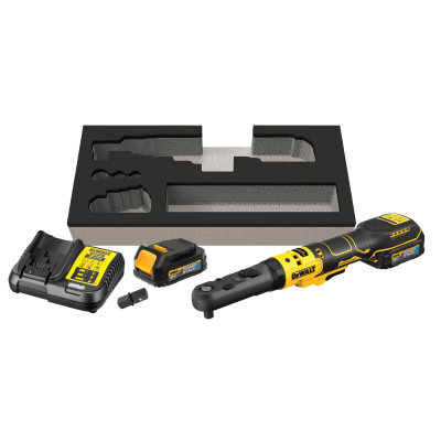 Купити Гайкокрут кутовий - ключ-храповик акумуляторний безщітковий DeWALT DCF510E2G. Офіційний магазин Dewalt Україна. Фірмовий інструмент та обладнання DeWALT, STANLEY, BLACK+DECKER, BOSTITCH