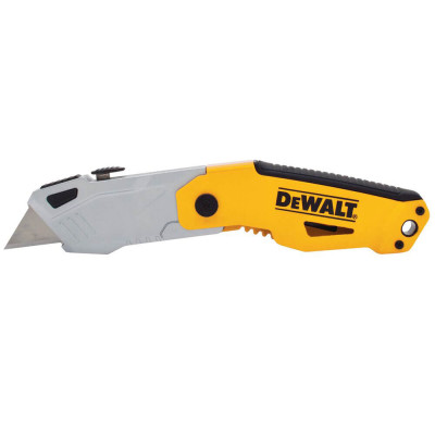 Купити Ніж складаний з висувним трапецеподібним лезом DeWALT DWHT10261-0. Офіційний магазин Dewalt Україна. Фірмовий інструмент та обладнання DeWALT, STANLEY, BLACK+DECKER, BOSTITCH