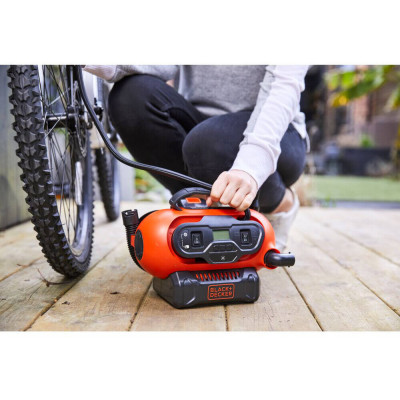 Купити Компресор автомобільний акумуляторний BLACK+DECKER BDCINF18N. Офіційний магазин Dewalt Україна. Фірмовий інструмент та обладнання DeWALT, STANLEY, BLACK+DECKER, BOSTITCH