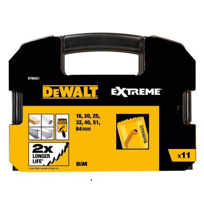 Купити Набір коронок-ціфенборів DeWALT DT90351. Офіційний магазин Dewalt Україна. Фірмовий інструмент та обладнання DeWALT, STANLEY, BLACK+DECKER, BOSTITCH